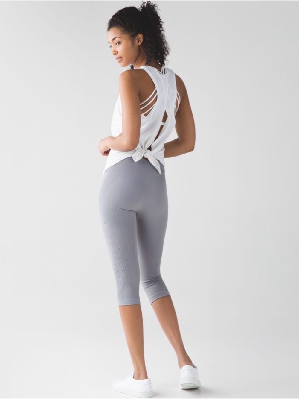Lululemon Flow and Go Periwinkle Crop Leggings